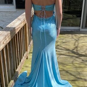 Stacey’s Sky Blue Mermaid Prom Dress New with Tags